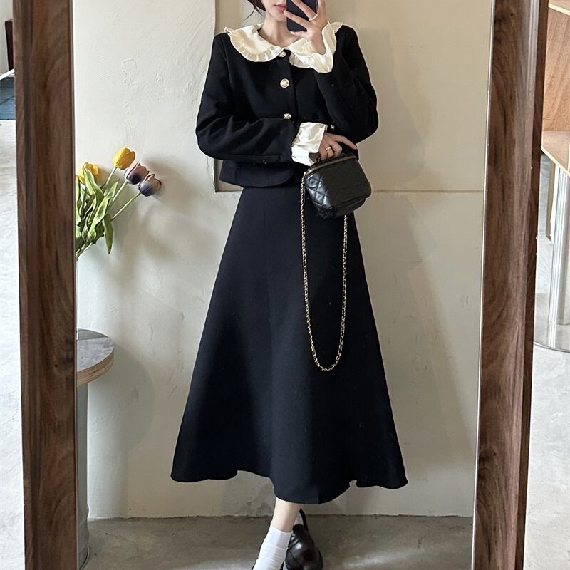 【着用レビュー】スカート レディース ロングスカート S M ブラック ボトムス 無地 ロング丈 Aラインシルエット フレア 送料無料 大人可愛い きれいめ シンプル フェミニン 上品 エレガント おしゃれ フォーマル キュート ガーリー 通勤 オフィス OL 通学 学生 デート お出かけ 女子会 春 秋 記念日 入学式 卒業式 謝恩会 お呼ばれ 10代 20代 30代 ママ 着回し 普段使い ファッション コーデ モテ 流行 きちんと感 ハイウエスト 体型カバー スタイルアップ 脚長効果 細見え