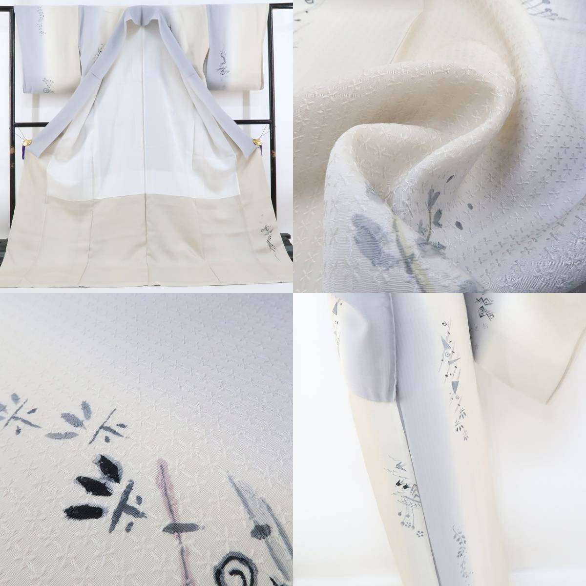 写真追加】証紙付き未着用夏塩沢お仕立て上がり