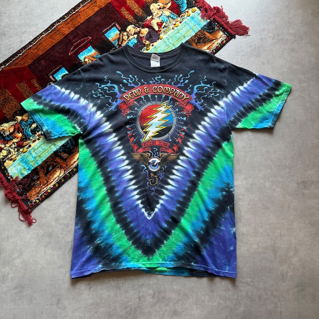 Greatful Dead Tour 2015 tie dyeing Gildan-L