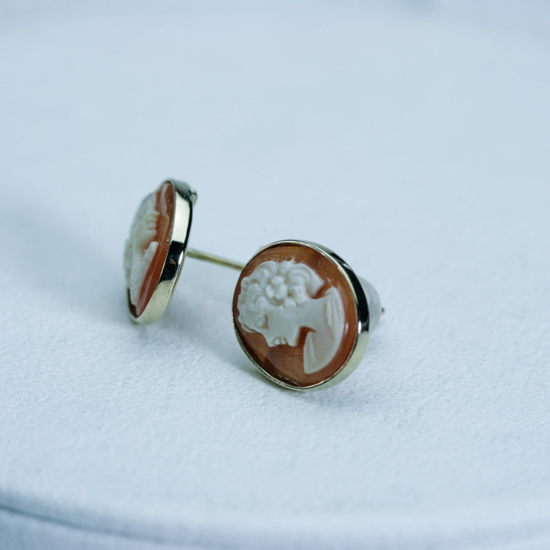 シェルカメオピアス K18ゴールド | Jewelry SIMON ジュエリーシモン 