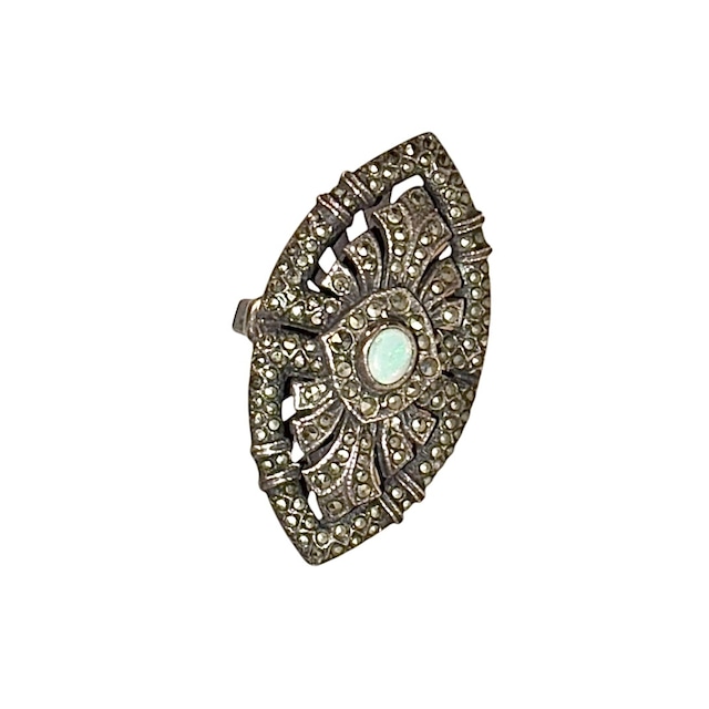 vintage silver opal ring
