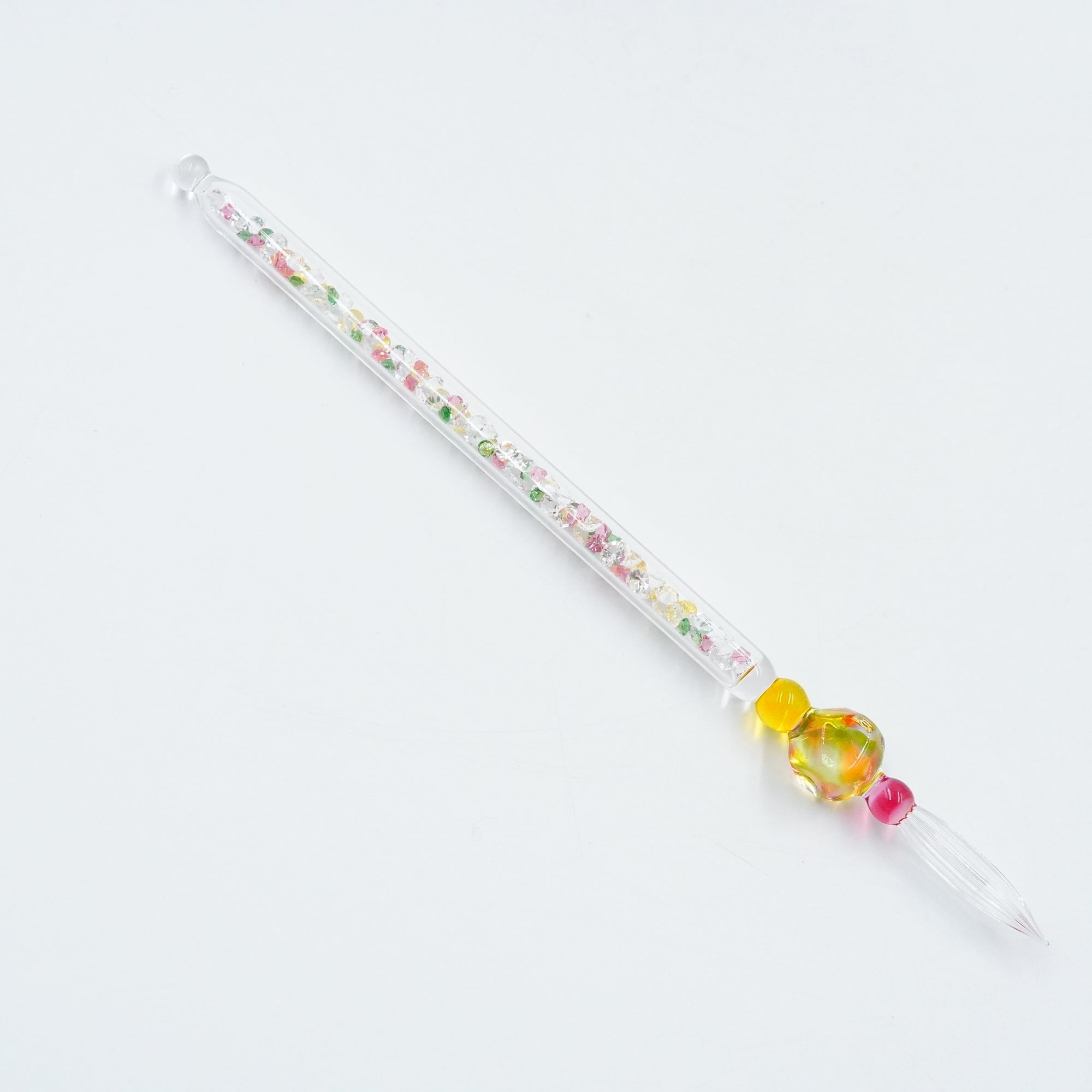 ガラスペン にゃんこペン ブラック【glasskaoria】 | 器 ギャラリー 香綵