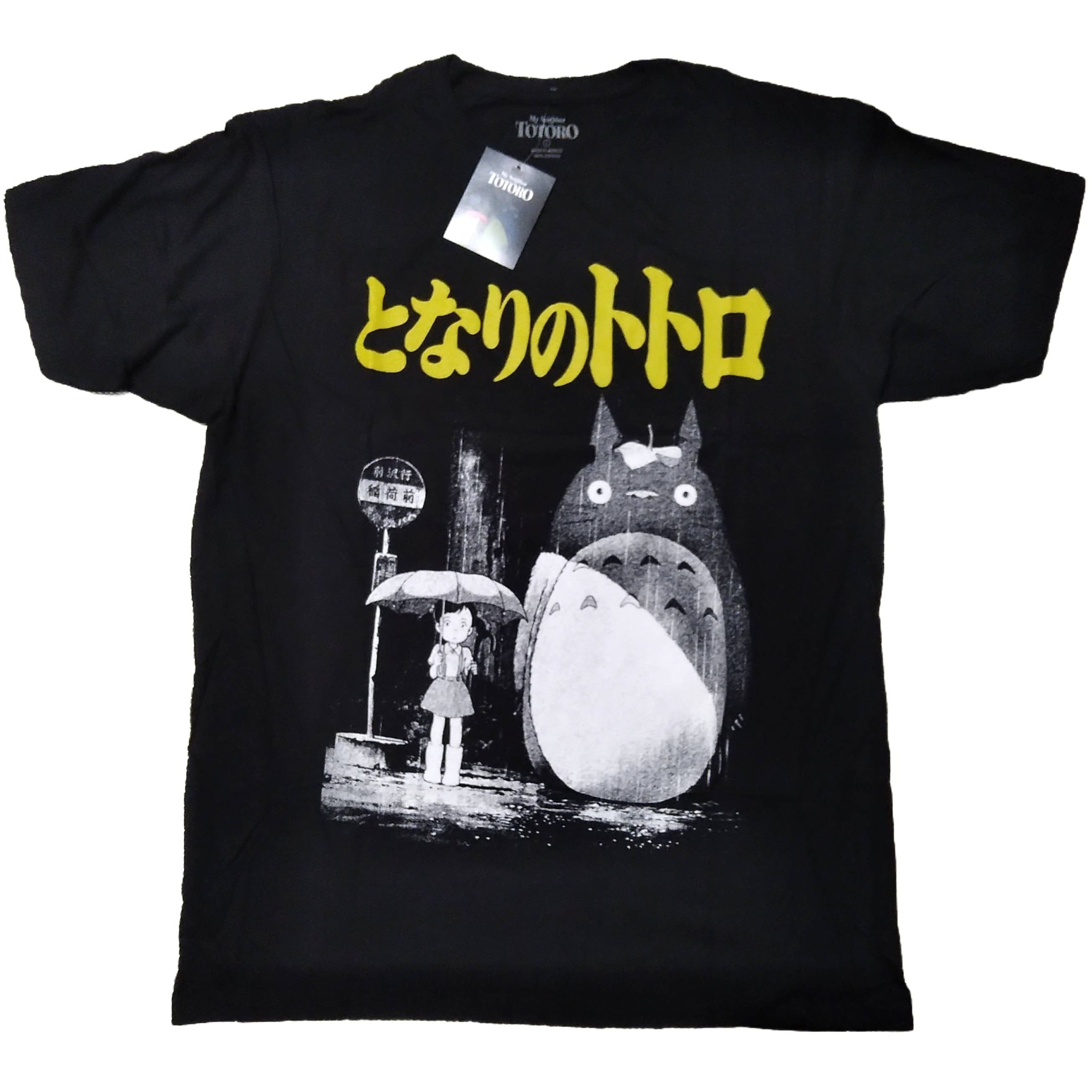 となりのトトロ Tシャツ L 黒 ジブリ 映画T ムービーT アニメT となりのトトロ Tシャツ L 黒 ジブリ 映画T ムービーT アニメT