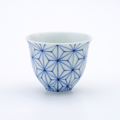 染付麻の葉 2.6寸仙茶碗