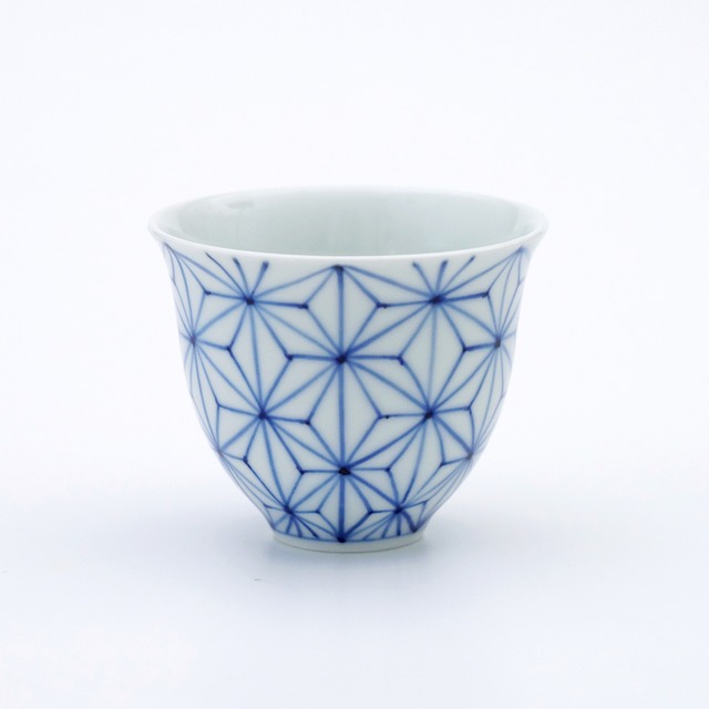 染付麻の葉 2.6寸仙茶碗