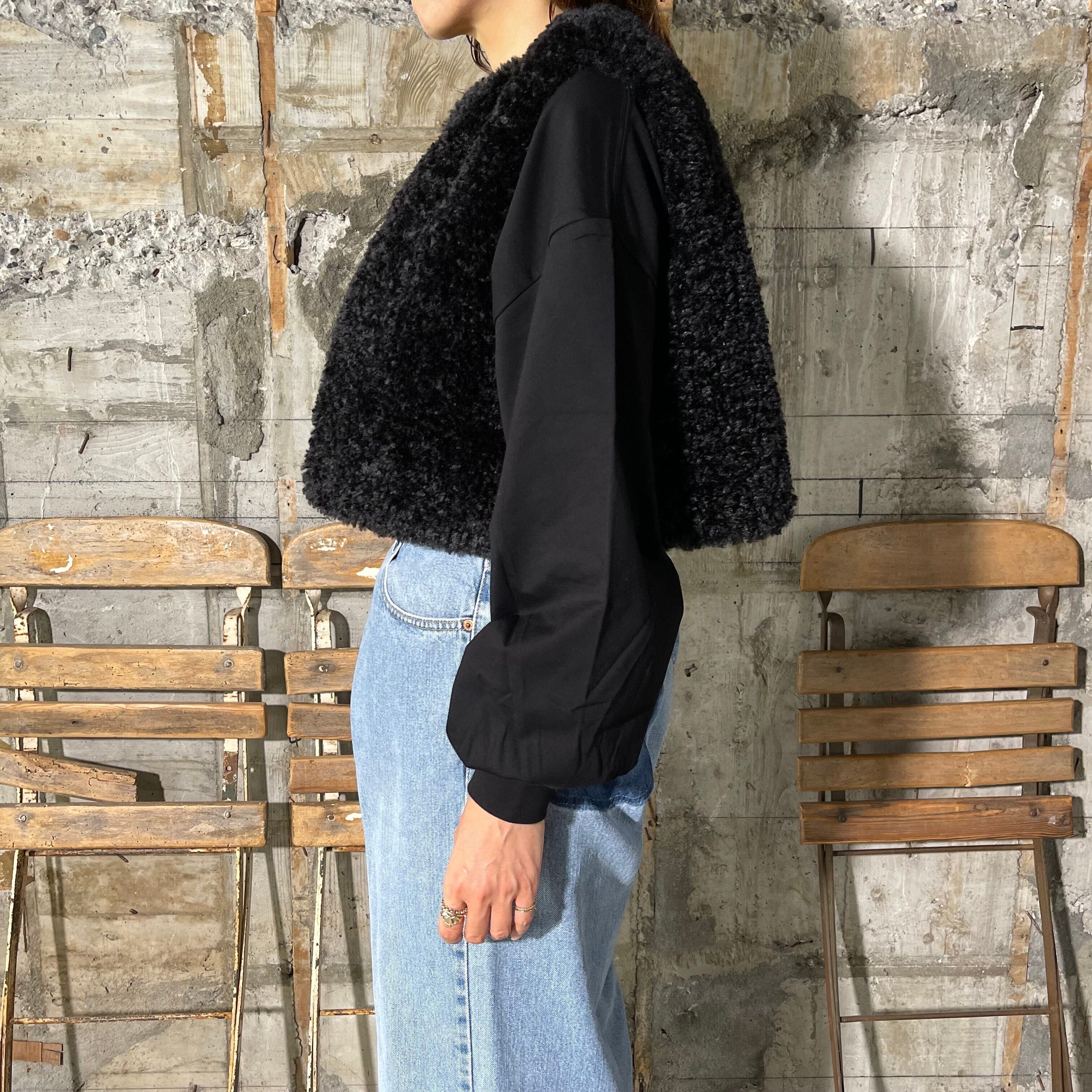 HYKE【ハイク】FAUX SHEARLING CROPPED VEST (17406) | glamour online
