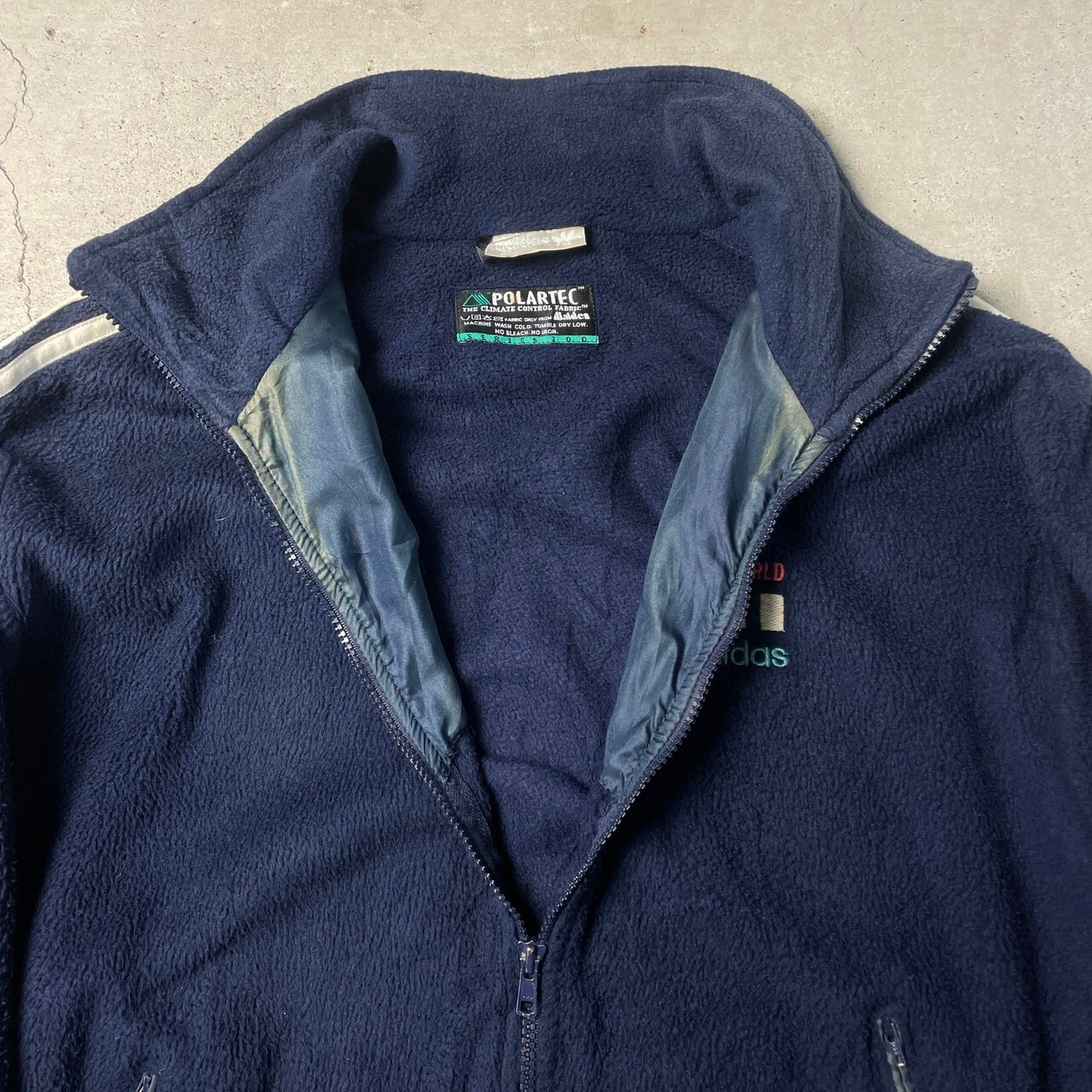 80 ~90年代 adidas ONE WORLD アディダス フリース トラックジャケット 