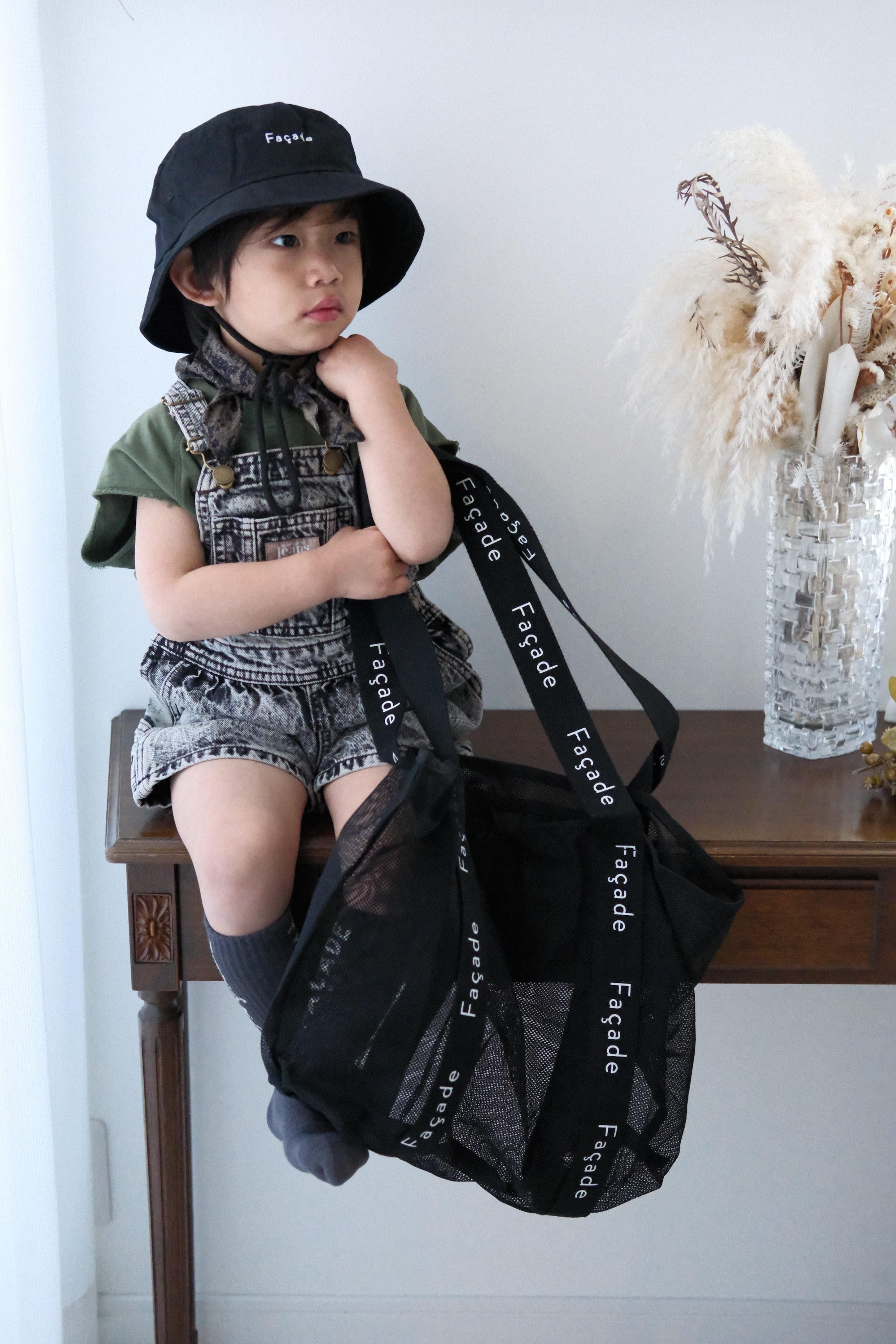 【即納/送料無料】façade / bag / Black BLK