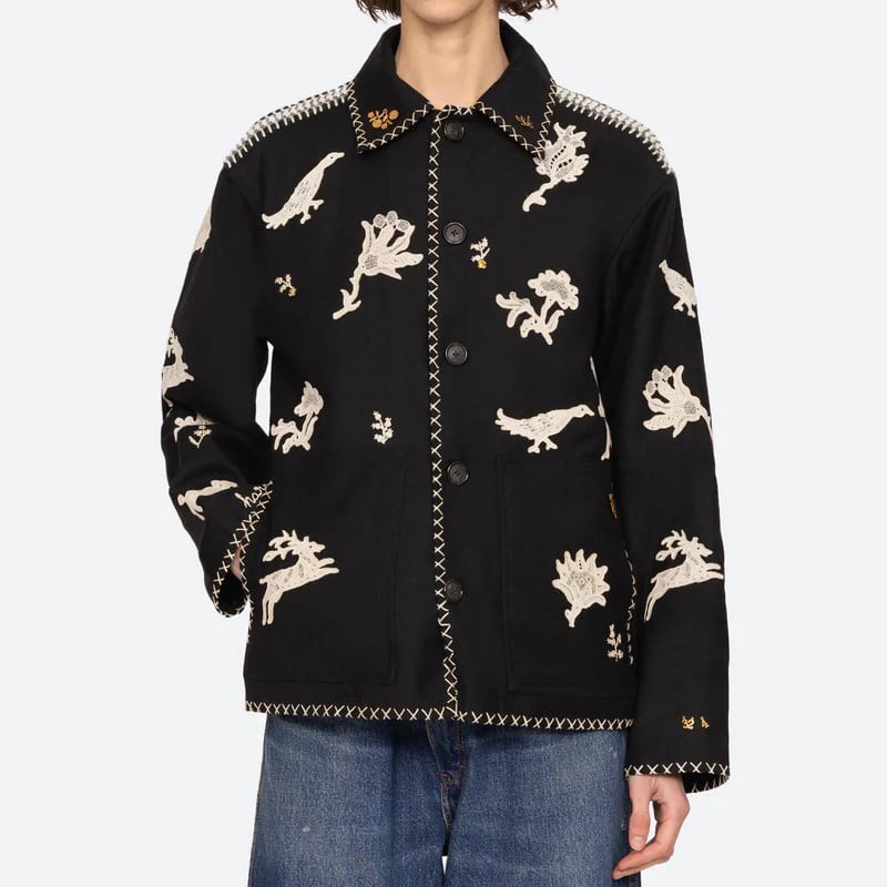 SEA NY MIKA APPLIQUE JK BLACK