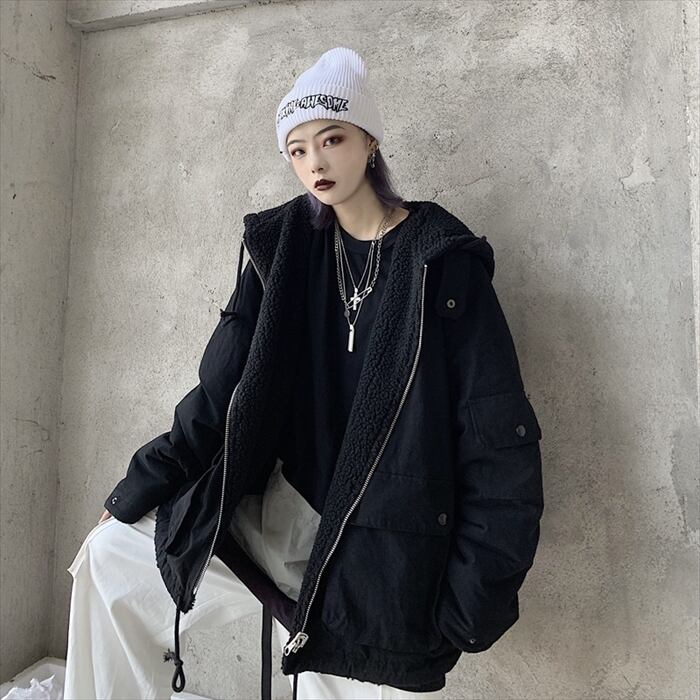 サブカル 服 地雷系 通販 レディース ジャケット フード付き