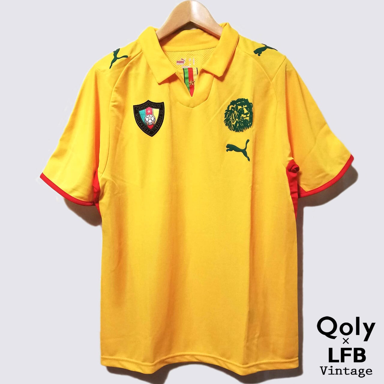 カメルーン代表 2008 Puma アウェイ半袖 ユニフォーム（インポートM