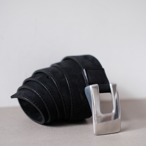 NL＜ニール＞ Deadstock Pewter Buckle Belt "Kudu leather"