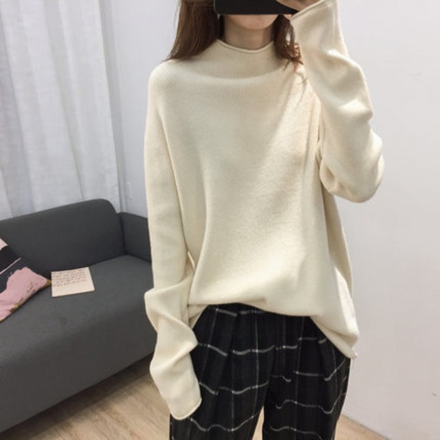 トップス デート カットソー ニットソー セーター 袖あり 長袖 かわいい 大人可愛い きれいめ シンプル カジュアル 大人 上品 おしゃれ お洒落 主役級 存在感 春 秋 冬 10代 20代 30代 レディース 女性用 OL 学生 デート お出かけ 公園デビュー 女子会 休日 イベント 旅行 着回し 普段使い ファッション コーデ 楽ちん モテ トレンド 流行 インスタ映え フリーサイズ ベージュ アプリコット