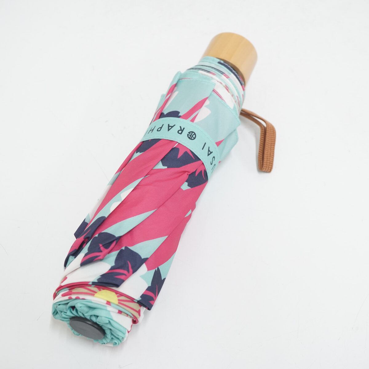折りたたみ傘 HOKUSAI GRAPHIC 北斎グラフィック USED美品 三つ