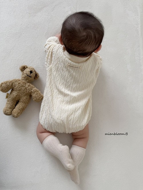 [ mien bloom B ] knit button suit
