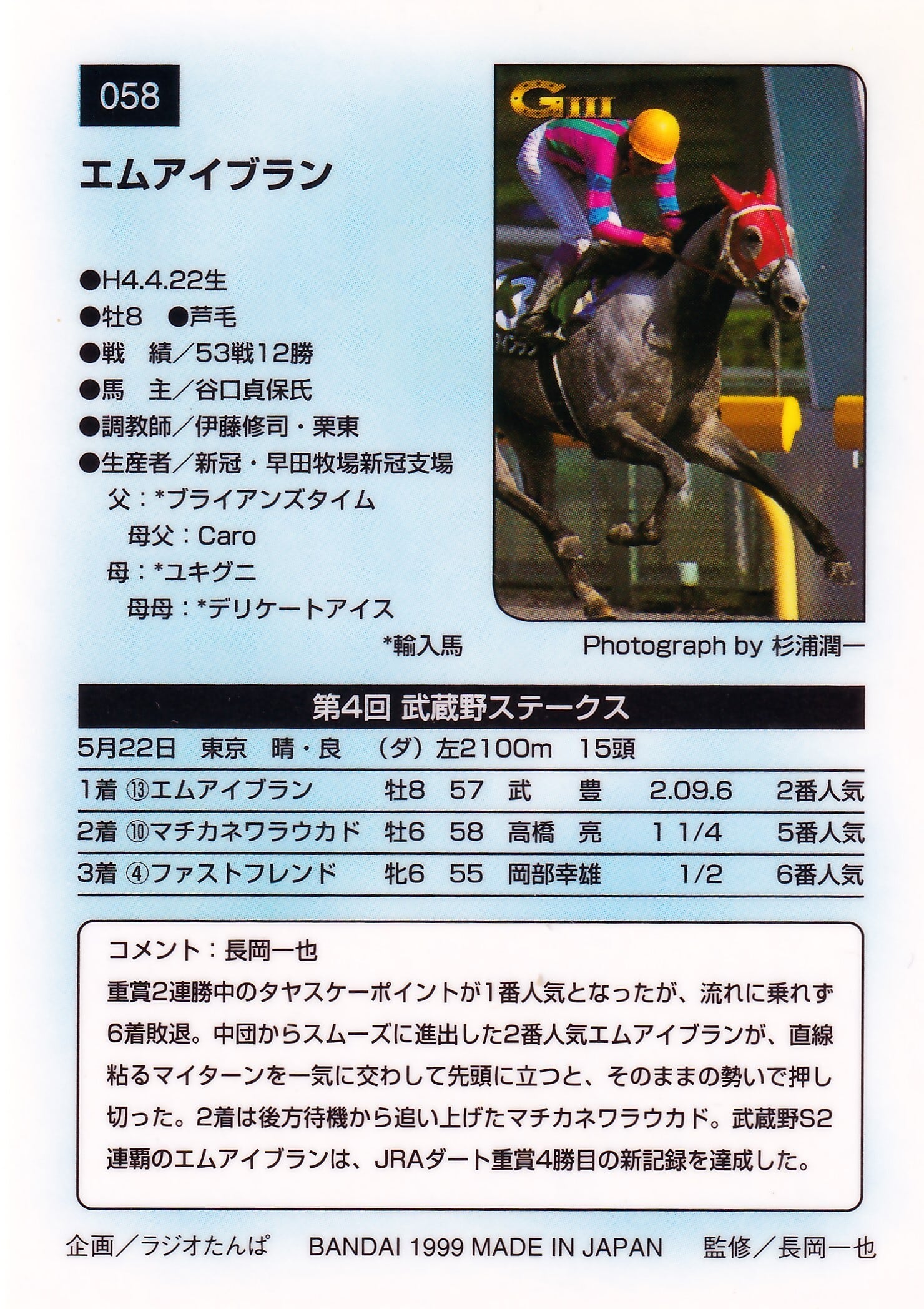 JRA クロフネ｜3分でわかった気になる名馬 競馬レース単勝式券セット 