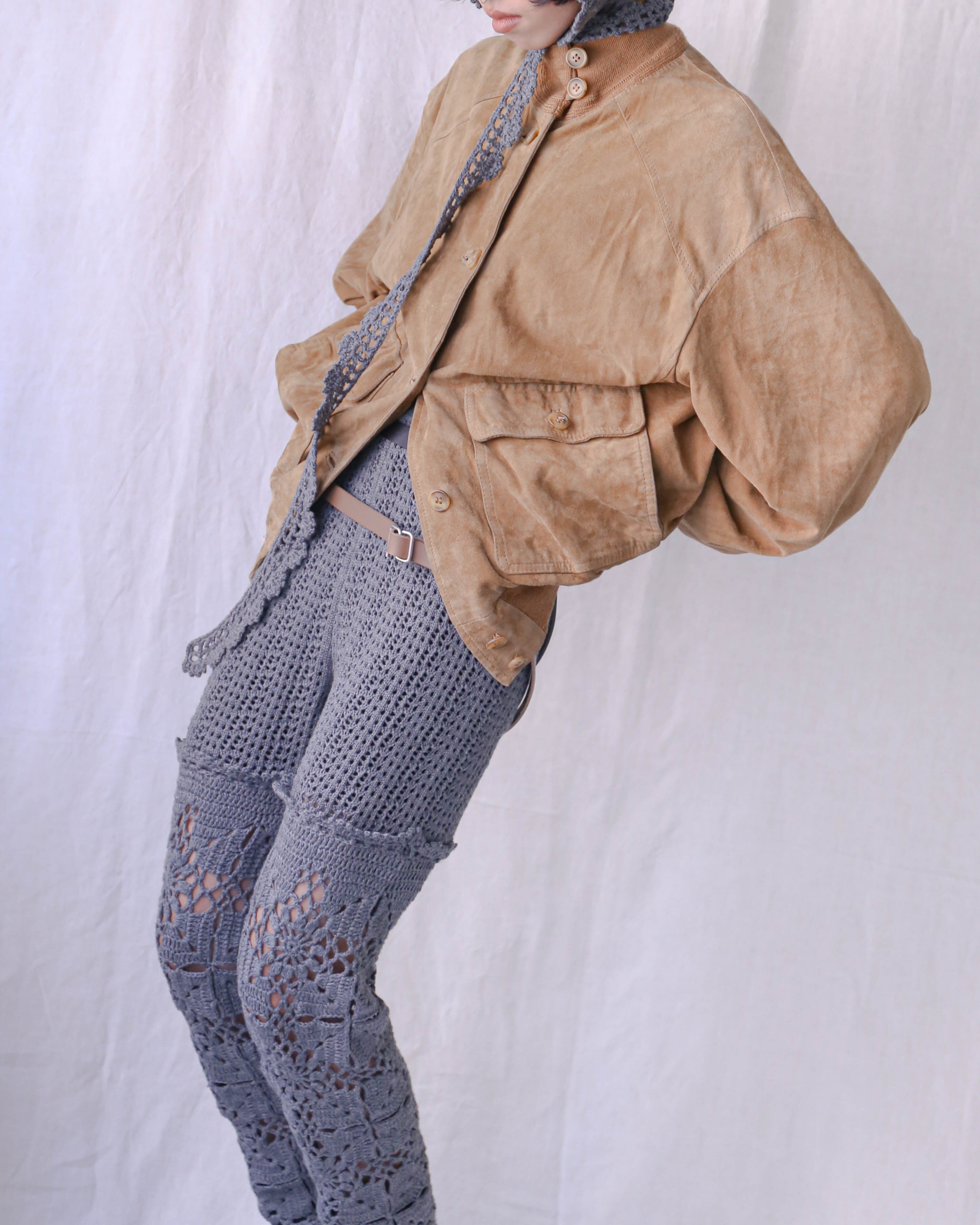 OPEN SESAME CLUB - cashmere blend fleur lace leggings | LUIK FINN