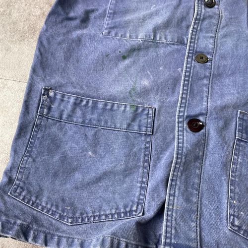 50-60s サンフェード KIDUR Metis フレンチワークジャケット 詳細写真12