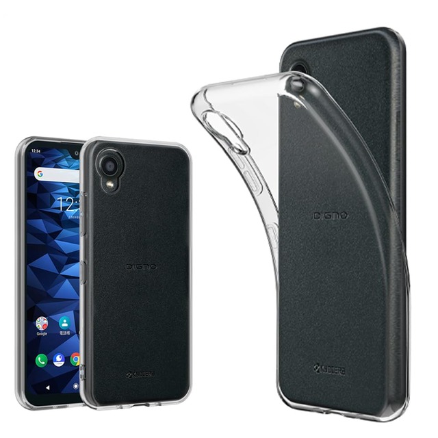 DIGNO BX2 用 ケースソフトケース カバー ケース 薄型 軽量 耐衝撃 衝撃吸収 シリコン TPU 透明 携帯カバ－ ワイヤレス充電用 無地 シンプル 全面 クリア マイクロドット加工 ディグノ BX2 digno bx2 用 互換性あり
