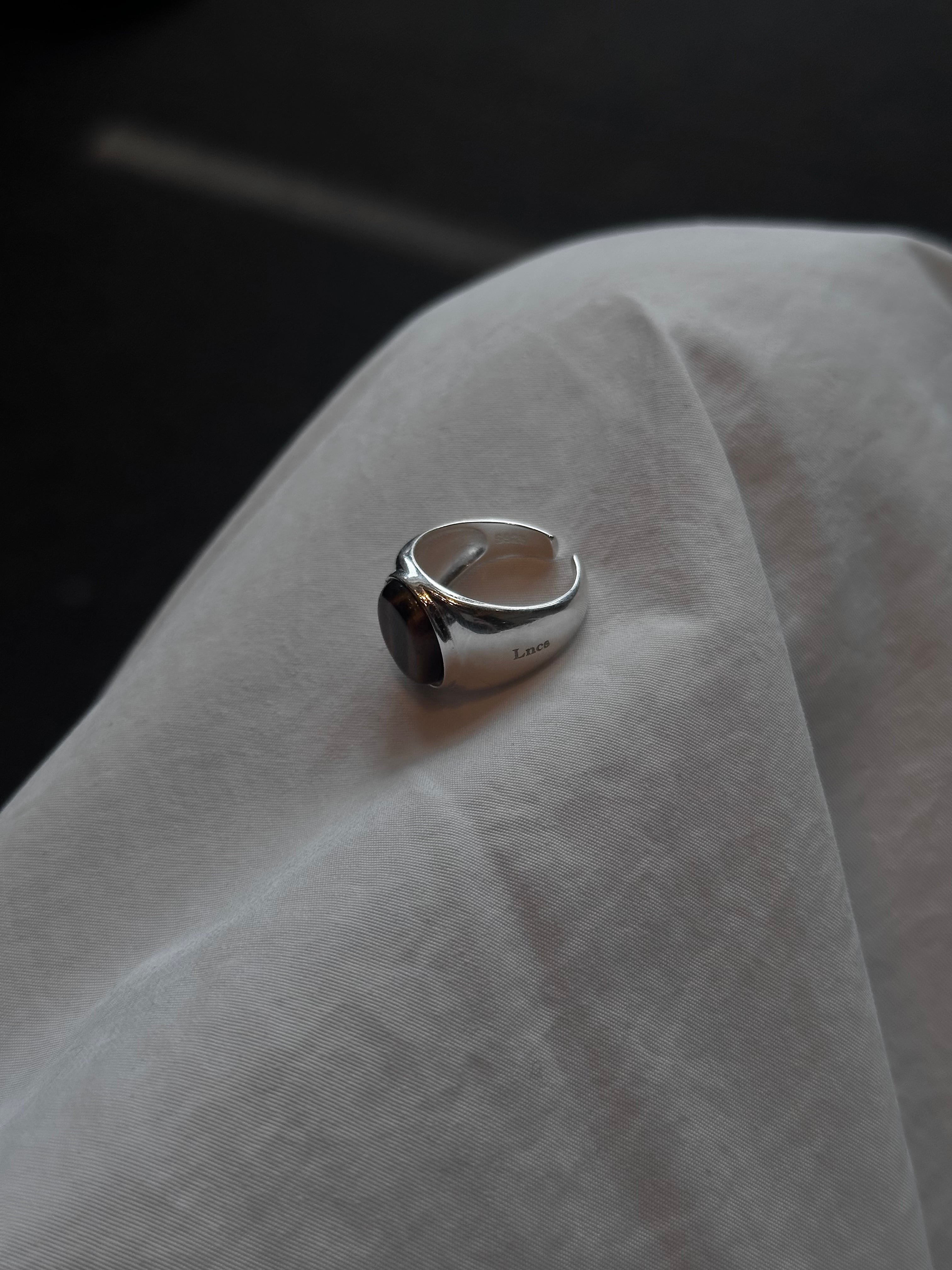 s925 Signet Tyger Eye Ring #Lncs | Lncs