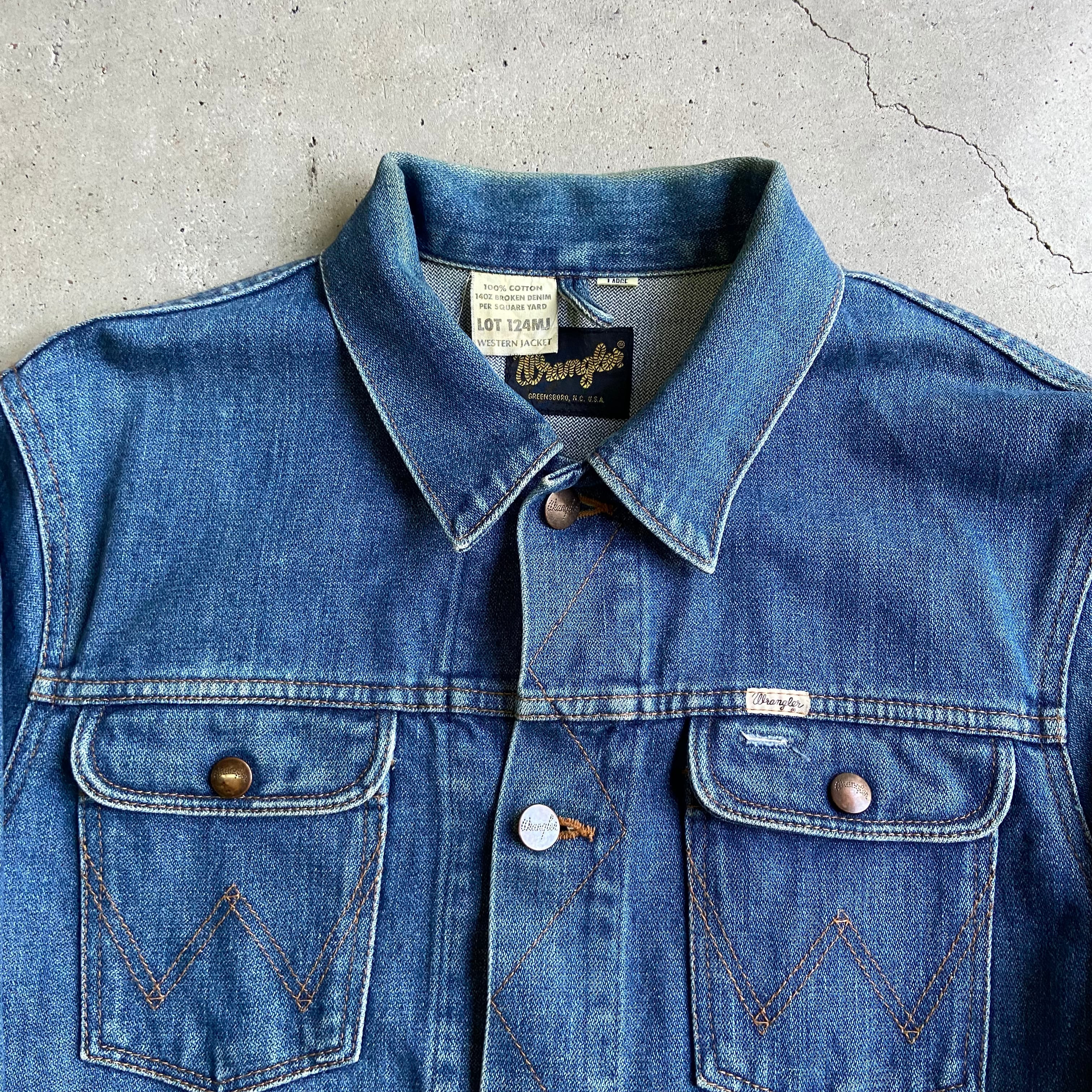 日本製 90年代 復刻 Wrangler ラングラー デニムジャケット 124MJ  