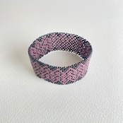 ブラジル先住民族 ワウラー族 ビーズブレスレット 2.8cm幅 内周16cm