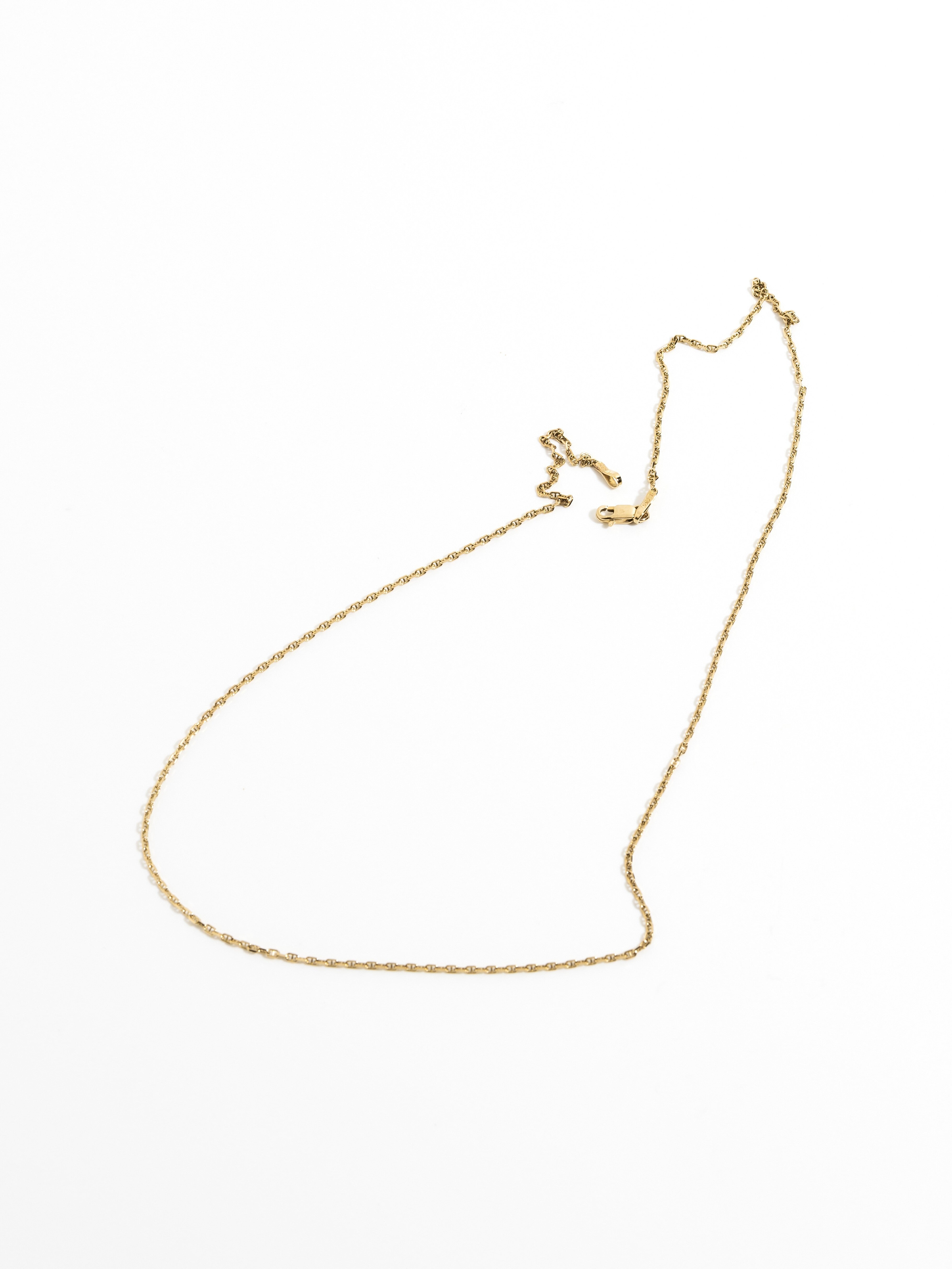 Vintage royal gold anchor chain 9k necklace