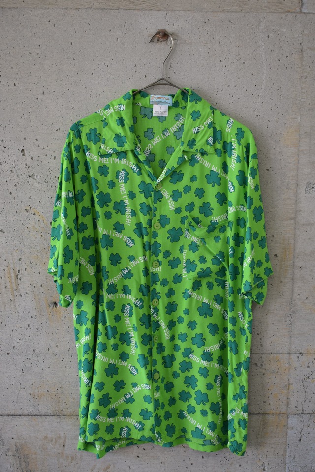 Green gingham check polo shirt