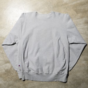 美品 2XL 染み込みプリント 90s ミディアムグレー Reverse Weave Champion リバースウィーブ チャンピオン