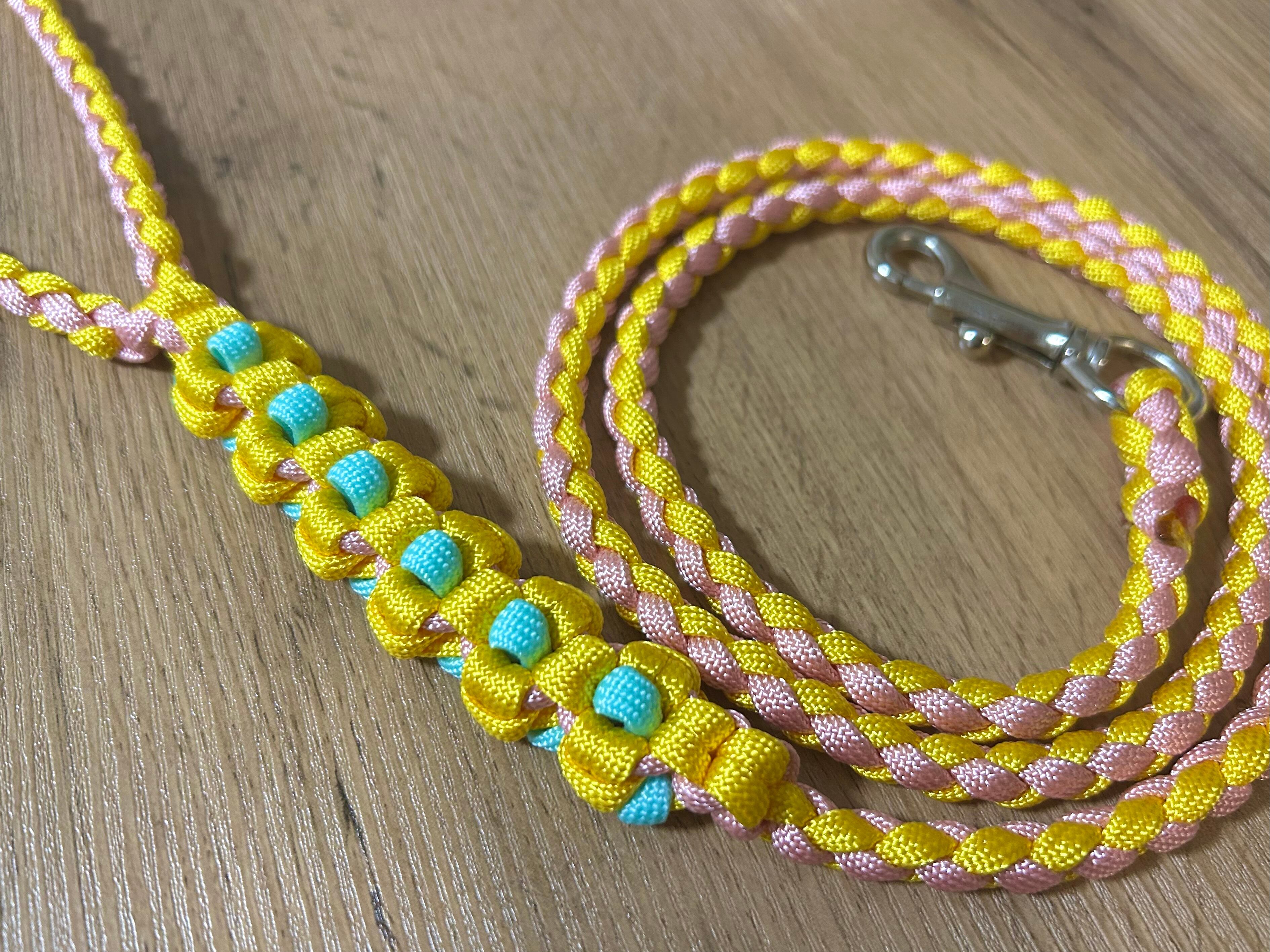 パラコードリード❥トリコカラー　お花　№037 パラコードリード❥トリコカラーお花№037