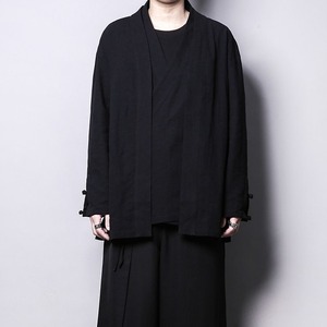 Retro-style faux two-piece cape(MT1646)