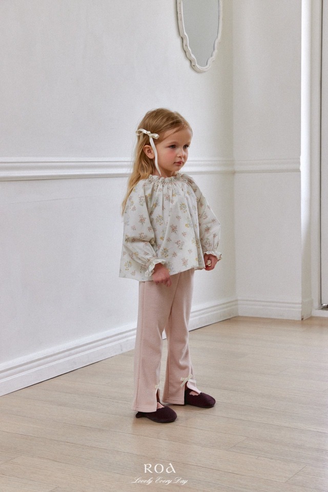 【即納】ROA/Ribbon Flare Pants(pink/S)