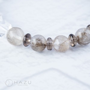 身を守り、道を開く［シルバールチルクォーツ／モリオン／水晶／スモーキークォーツ］