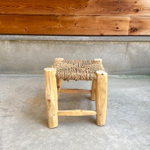 Moroccan wooden mini chair モロッコ ドームミニ木椅子 w24×24cm×h23cm ⑥