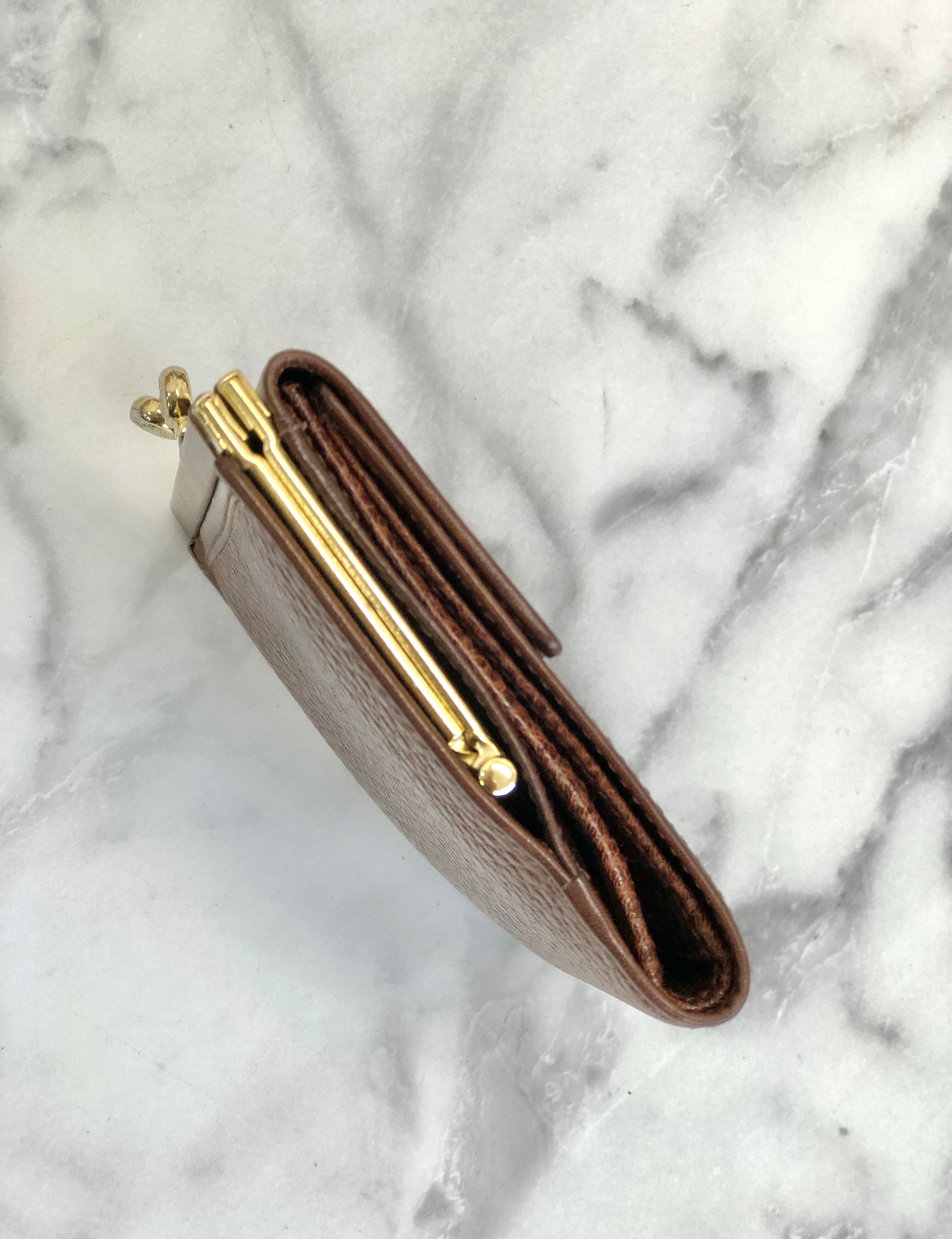 CELINE セリーヌ ロゴ コンビレザー コンパクトウォレット 財布