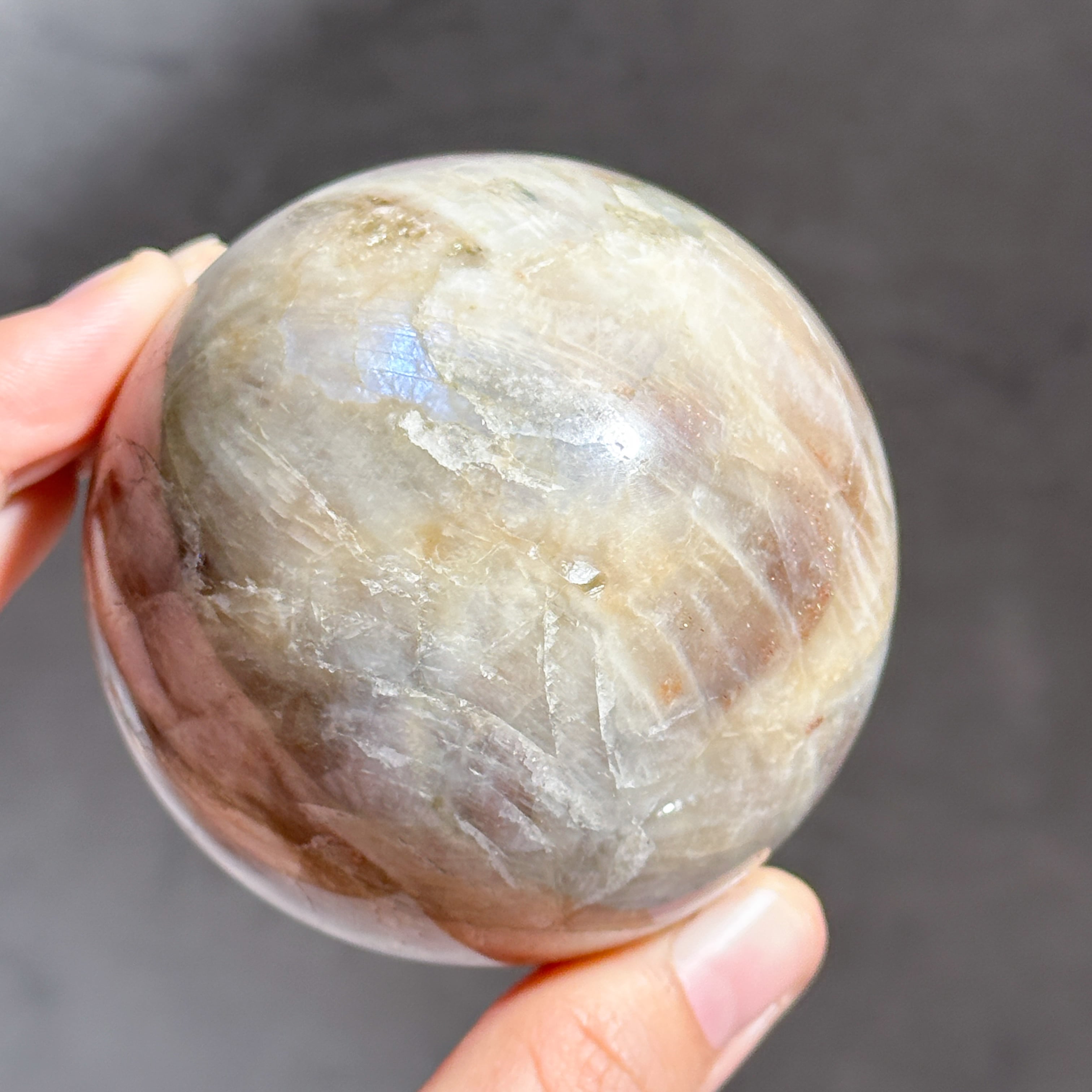 サン＆ムーンストーン スフィア（丸玉）33◇Sun & Moon Stone Sphere