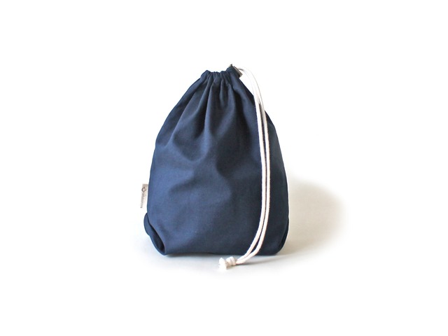 Kinchaku Basic M コットンシーチング ネイビーブルー