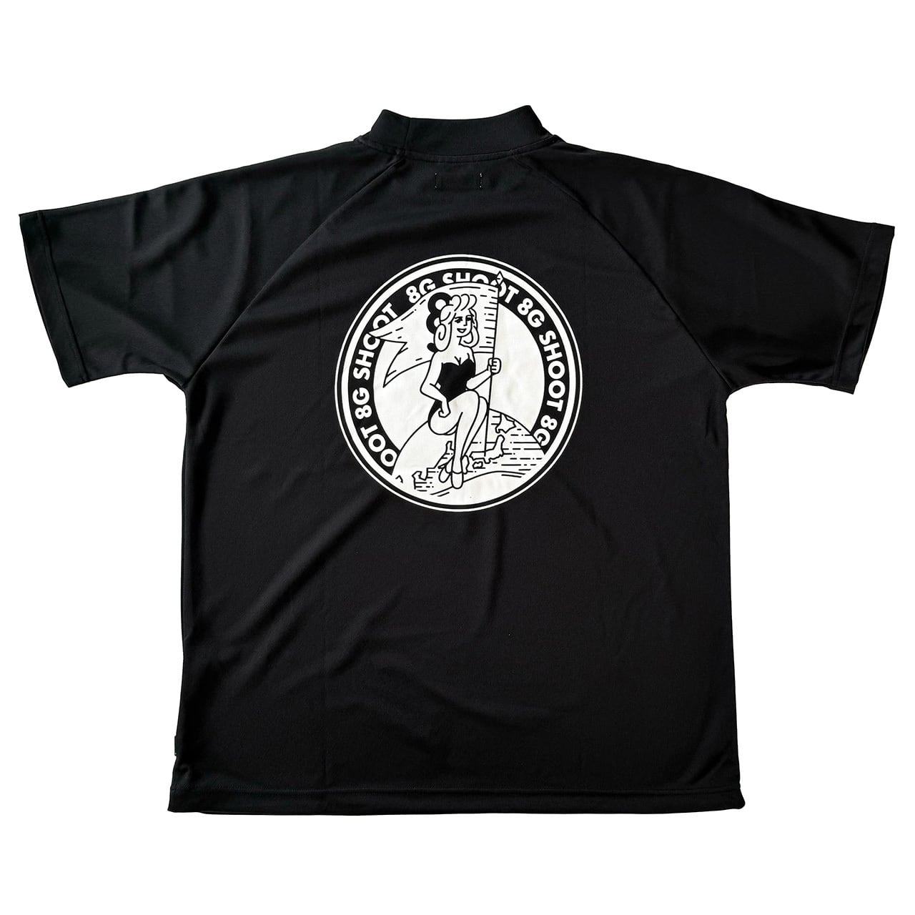 DRY KANOKO MOCK NECK SHIRT -BLACK- | 8G SHOOT WEBSTORE DRY KANOKO MOCK NECK SHIRT -BLACK- | 8G SHOOT WEBSTORE