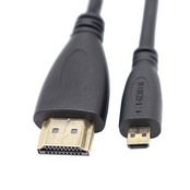 ViViSunハイスピード HDMI(オス)to micro HDMI(オス)変換ケーブル HDMIタイプAオス-micro HDMIタイプＤ(micro)オス 金メッキコネクタ搭載 高速データ伝送 (0.5m)