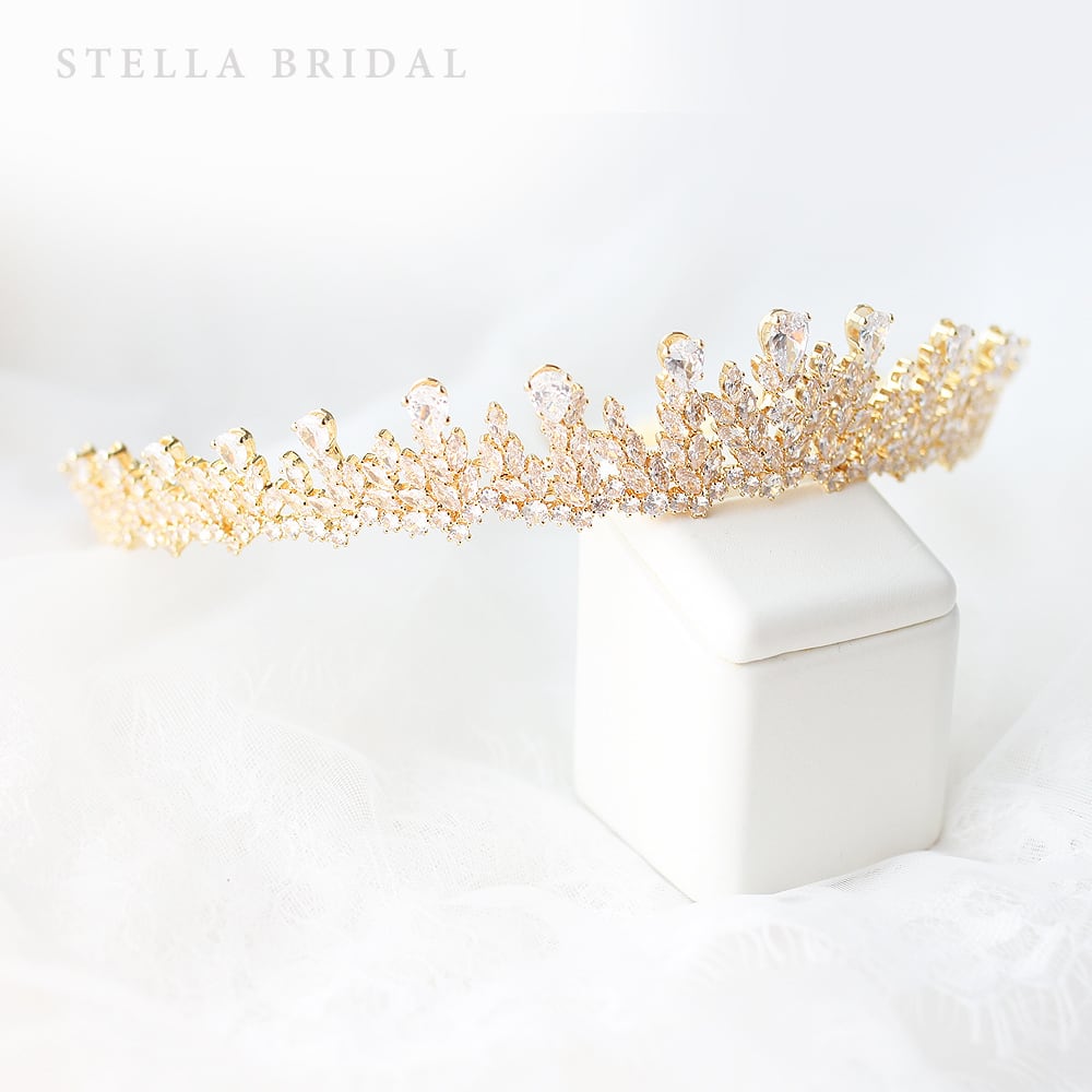 STELLA BRIDAL ティアラ Mila ミラ キュービックジルコニア ウェディングジュエリー ティアラ Mila