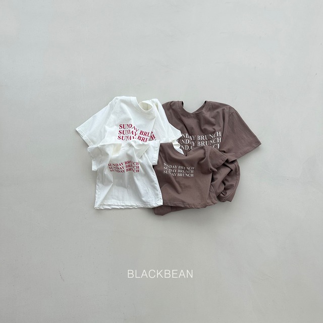 brunch tee【blackbean】※7月中旬〜7月下旬発送予定