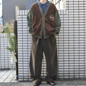 PHAT premium rayon blend velour 2 tuck wide slacks dark brown