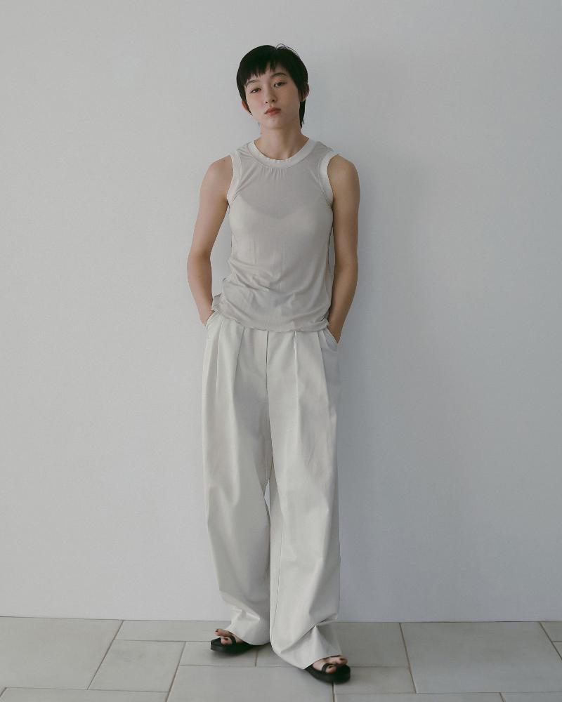anuke アンヌーク Twill Loose Pants( IVY ) | ANERCA & L.I.V