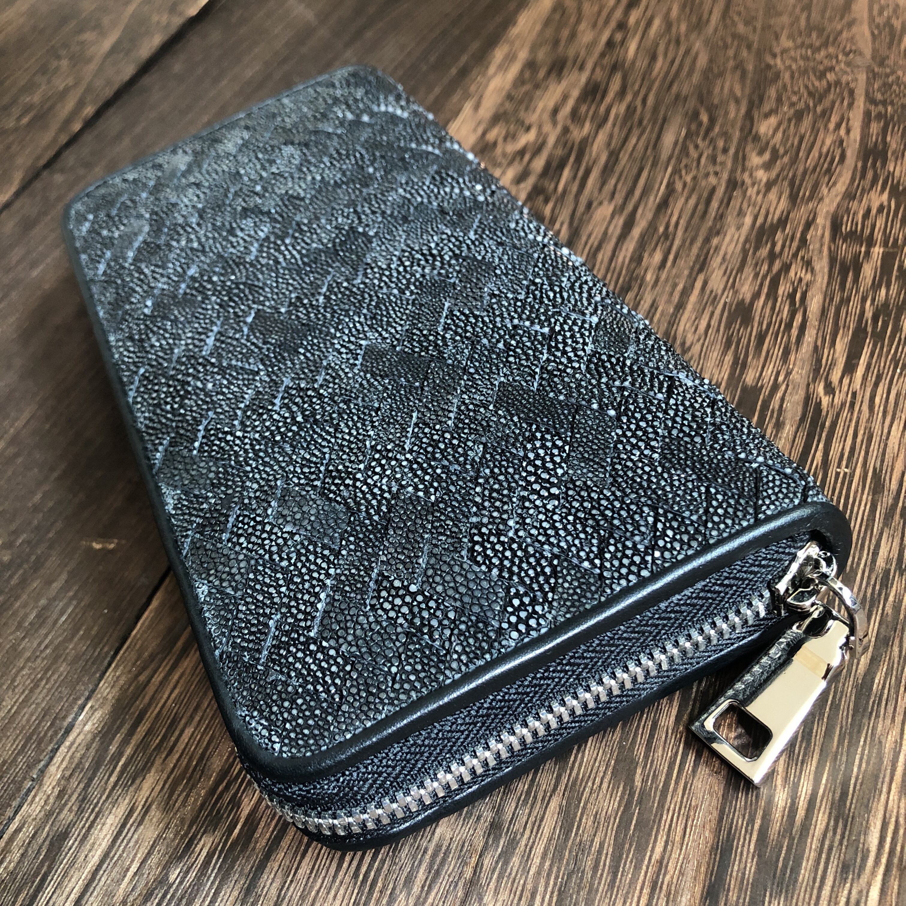 PELGIO スティングレイ ガルーシャ エイ革 長財布 Wラウンドファスナー