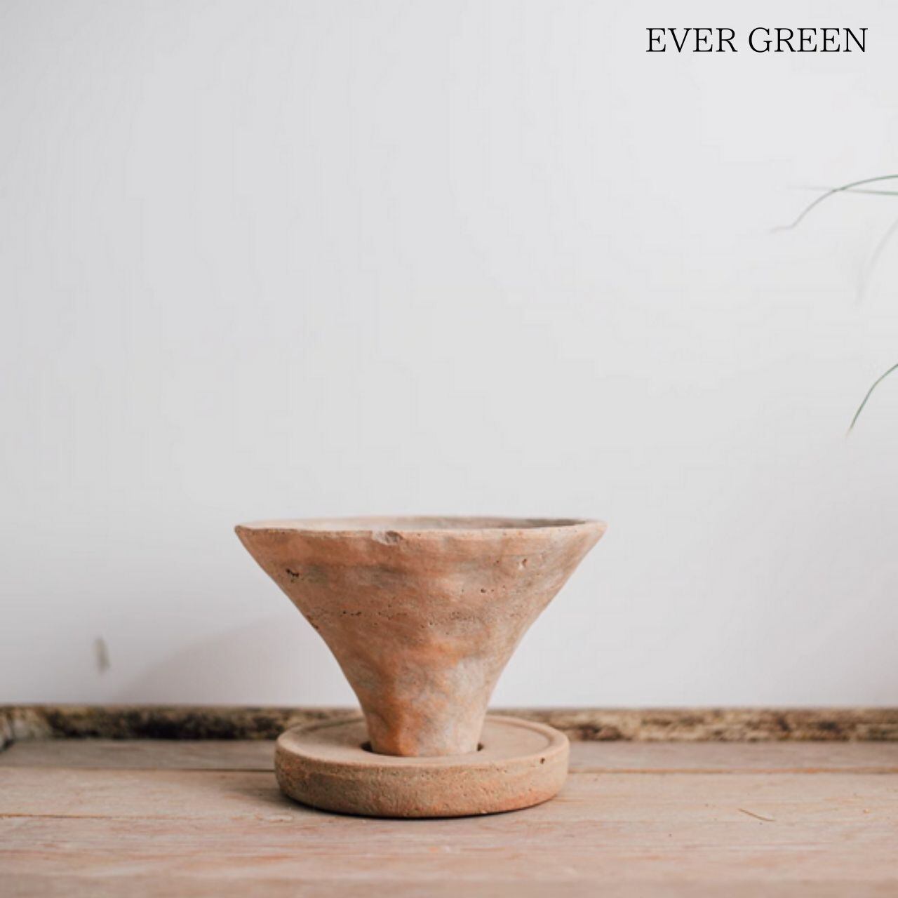 手作り陶器POT A085 | EVERGREEN エバーグリーン 植木鉢 花瓶