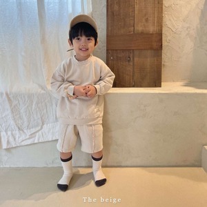 [100/110cm]【在庫セール！】10%off[ 新作即納 ] [ The beige ] Zulli half pants setup