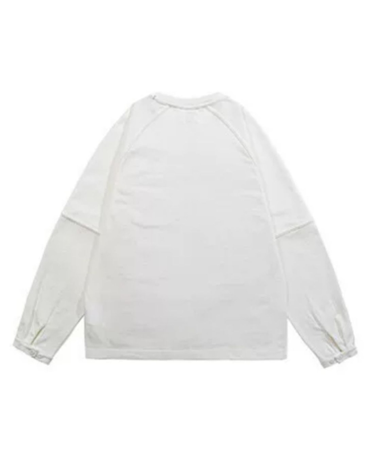 ドロップショルダーパッチポケット長袖Tシャツ S0670