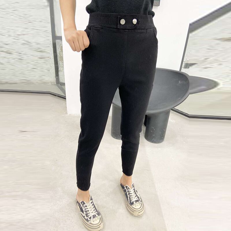 ラージサイズレディースレギンスレディース秋ファットMMプラスファットプラスパンツルーズ200kg薄足ハイウエストレディースパンツ ミックスインファッション18564404240