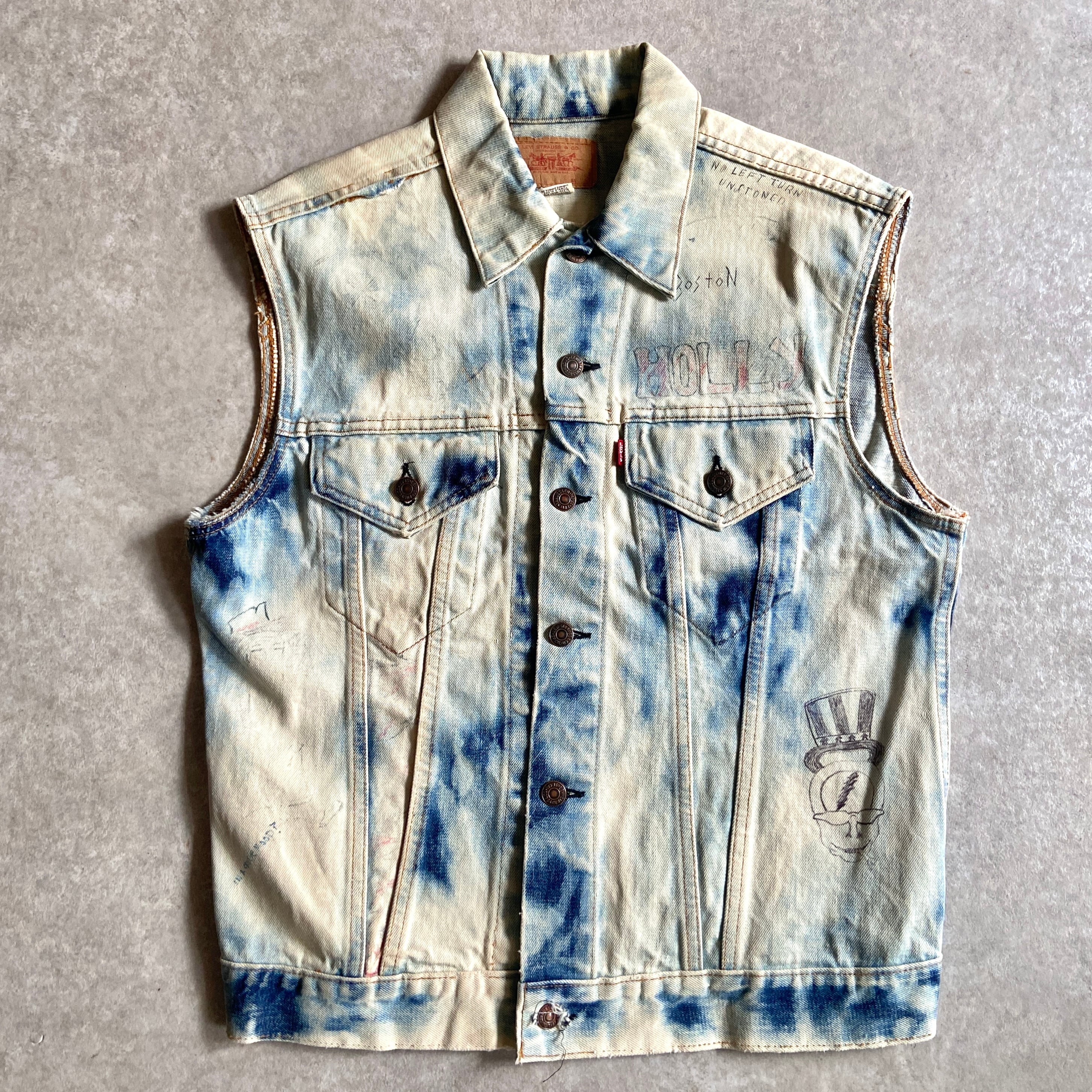1970s Levi's 70505 Cut Off Vest Remake L位 H443
