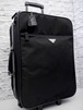 美品◆PRADA プラダ V196 VIAGGIO ヴィアッジオ 大容量 ナイロンｘサフィアーノ トロリー バッグ キャリー ケース 黒◆ 旅行や出張に大活躍